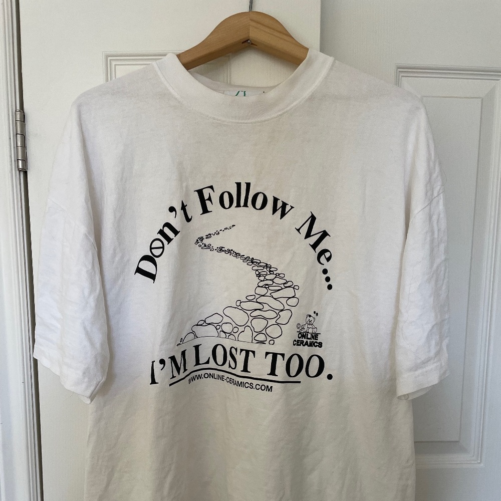 Online Ceramics "Don't follow me" tee